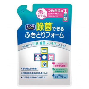 日本獅王LION 日本獅王LION Pet 寵物清潔除菌免沖洗泡沫 補充包裝 200ml 200ml  正面圖