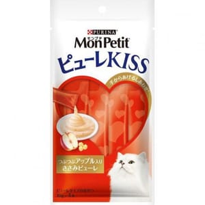 日本MonPetit 日本MonPetit 肉泥餐包 雞肉及蘋果 40g 40g 正面圖