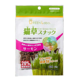 日本GREEN 日本GREEN Labo 貓草20%增量 去毛球小食 原味 40g 40g  正面圖