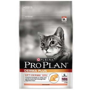 PURINA PURINA PROPLAN 冠能 成貓去毛球美毛配方 Derma Plus 1.3kg 3kg 正面圖
