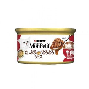 MonPetit MonPetit 貓罐頭 至尊系列 香濃醬汁牛肉 85g 85g 正面圖