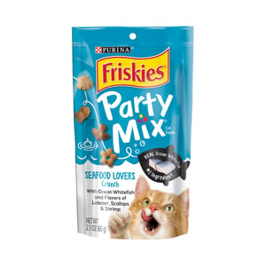 Friskies喜躍 Friskies喜躍 Party Mix Crunch 貓零食 貓脆餅 海鮮 6oz 6oz 正面圖