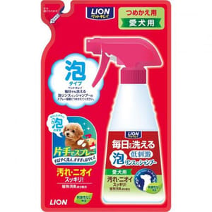 日本獅王LION 日本獅王LION Pet 狗狗泡沫沖涼液 240ml 補充包裝 240ml 正面圖