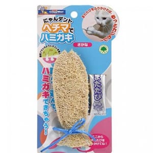 日本CattyMan 日本CattyMan 貓咪潔齒咬咬玩具配木天蓼粉末 小魚 背面圖