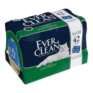 Ever Ever Clean 美國 礦物貓砂 藍鑽 持久除臭貓砂 無香味 42lbs 42lb  正面圖