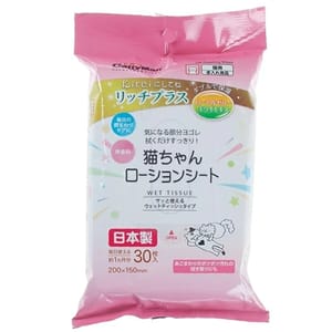 日本CattyMan 日本CattyMan 貓咪專用清潔濕紙巾 30枚   正面圖