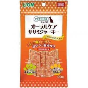 日本獅王LION 日本獅王LION Pet 貓用潔齒肉條零食 雞肉味 20g 20g 貓用 正面圖