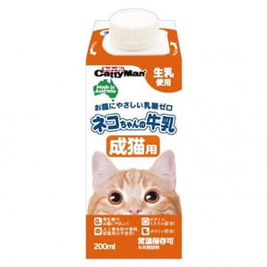 日本CattyMan 日本CattyMan 成貓用牛乳牛奶 200ml 200ml 貓用 正面圖