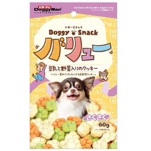 DoggyMan DoggyMan 日本狗零食 牛奶及蔬菜健康小餅乾 60g 60g 正面圖
