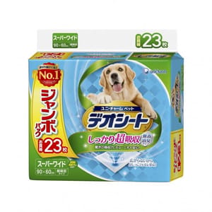 Unicharm Unicharm 寵物尿墊 狗尿墊 狗尿片 日本柔軟無香超除臭 寵物尿墊 [90*60 XXL碼 23枚]   正面圖