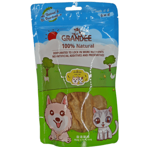 GRANDEE GRANDEE 香港製造 天然風乾小食 風乾花膠 50g 50g 貓犬用 正面圖