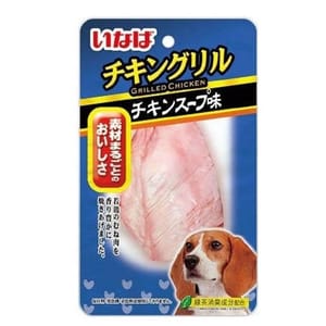 CIAO CIAO 狗零食 日本狗狗烤雞柳 雞肉雞湯味 1枚入 正面圖