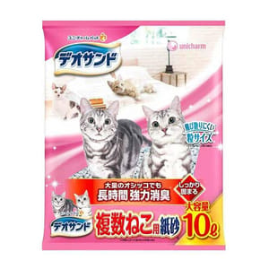 Unicharm Unicharm 日本變色消臭 紙貓砂 10L 10L 正面圖