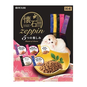 日本Petline 日本Petline 懷石料理貓零食 白魚三文魚及金槍魚味 220g 220g 正面圖