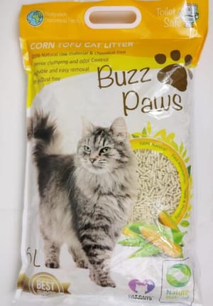 Buzz Buzz Paws 粟米味 豆腐貓砂 6L 6L 正面圖