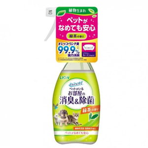 日本獅王LION 日本獅王LION Pet 寵物除菌消臭噴霧 綠茶味 350ml 停售 350ml 正面圖