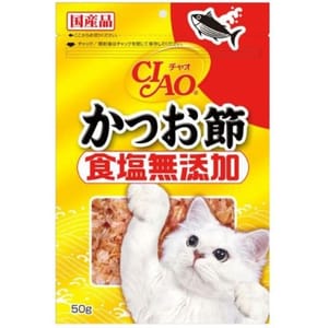 CIAO CIAO 貓零食 日本鰹魚刨花魚片 食鹽無添加 50g 50g  正面圖