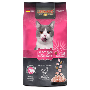 Leonardo Leonardo 貓糧 成貓糧 減肥配方 1.8kg 8kg  正面圖