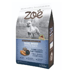 ZOE ZOE 狗糧 雞肉配藜麥及黑豆 小型犬益生菌腸道活化配方ZO906 4.4lbs 4lb 正面圖