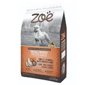 ZOE ZOE 狗糧 火雞配鷹咀豆及甜薯 小型犬益生菌腸道活化配方ZO921 4.4lbs 4lb 正面圖