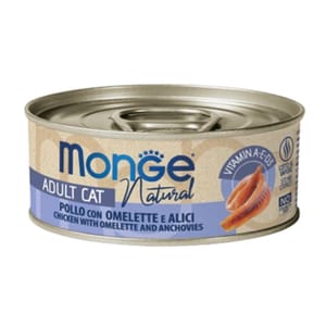 Monge Monge 貓罐頭 主食系列 雞肉鳀魚奄列 80g (MO7306) (新舊包裝隨機發貨)
