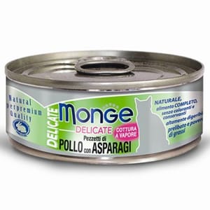 Monge Monge 貓罐頭 主食系列 雞肉蘆筍 80g 80g 正面圖