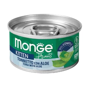 Monge FRUITS Cat Canned Food Recipe with Chicken & Flakes with Aloe for Kitten 80g (MO3291) pet shop