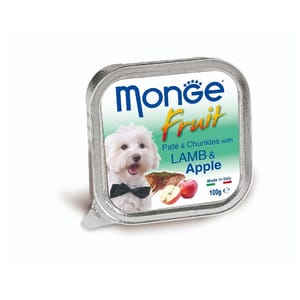 Monge Monge Fruits 狗餐盒 羊肉蘋果 100g 100g 正面圖