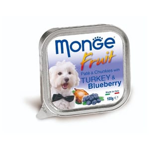 Monge Monge Fruits 狗餐盒 火雞藍莓 100g 100g  正面圖