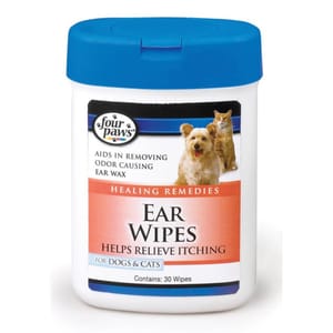 Four Four Paws 貓犬用無酒精潔耳紙巾 25片 貓犬用 正面圖