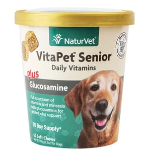 NaturVet天然寶 NaturVet天然寶 保健品 維他命配方 老犬用 60粒 60粒 犬用 正面圖