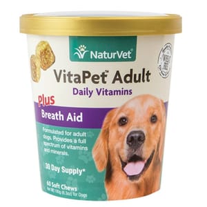 NaturVet天然寶 NaturVet天然寶 保健品 維他命配方 成犬用 60粒 60粒 犬用 正面圖