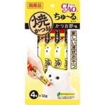 CIAO CIAO 肉泥 貓零食 燒鰹魚醬木魚肉醬 12g 4本入 12g  正面圖