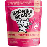 Meowing Meowing heads 貓濕糧 無穀物濕包 三文魚雞肉牛肉 100g 100g 正面圖