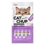 CAT CAT CHUP 貓零食 貓零食條 吞拿魚&磷蝦 14g x 4條 14g  正面圖