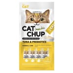 CAT CAT CHUP 貓零食 貓零食條 吞拿魚&益生元 14g x 4條 14g  正面圖