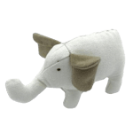 Billipets Billipets 狗玩具 天然帆布大象 14cm x 10cm   正面圖