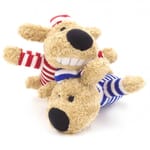 Billipets Billipets 狗玩具 超軟發聲囚犯狗 藍色 16cm   正面圖