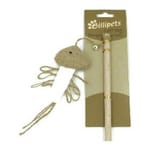 Billipets Billipets 逗貓棒 天然木製貓棒 魚 40cm 正面圖