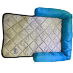 Billipets Billipets 尼龍防水寵物床墊 長方型 藍灰 85cm x 55cm x 10cm   正面圖