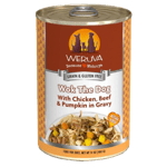 WeRuVa WeRuVa 狗罐頭 經典系列 無骨去皮雞胸肉+澳洲牛肉+南瓜 Wok the Dog 400g 400g  正面圖
