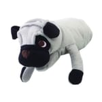 日本Bonbi 日本Bonbi ILOVEPETS Animal Mitten LoveDog 狗狗手偶玩具 灰黑八哥犬 一個入   正面圖