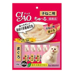 CIAO CIAO 肉泥 貓零食 金槍魚味 14g 20本袋裝 14g  正面圖