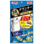 CIAO CIAO 貓零食 日本 Crunky 燒鰹魚餅乾 扇貝味 3g 10袋入 3g  正面圖