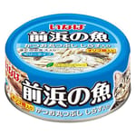 CIAO CIAO 貓罐頭 INABA 前浜の魚 原條拆肉鰹魚+白飯魚 115g 115g 正面圖