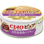 CIAO CIAO 貓罐頭 Pure系列 雞肉+白飯魚 70g 70g 正面圖