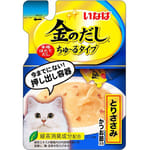 CIAO CIAO 袋裝湯包 INABA 金のだし 雞肉+鰹魚 140g 140g  正面圖