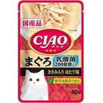 CIAO CIAO 貓濕糧 乳酸菌 金槍魚+雞肉+扇貝 40g 40g 正面圖
