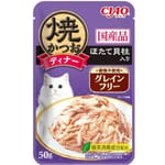 CIAO CIAO 貓濕糧 日本燒鰹魚晚餐包 無穀物 扇貝 50g 50g 正面圖