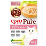 CIAO CIAO 貓濕糧 日本 Pure 貓濕糧包 金槍魚+雞 60g 60g 正面圖